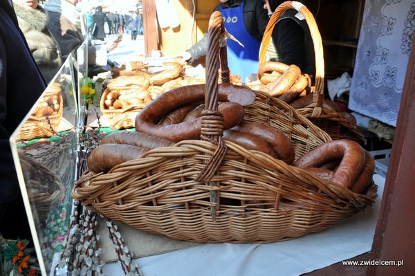 Kraków – Kiermasz Wielkanocny – kiełbasa