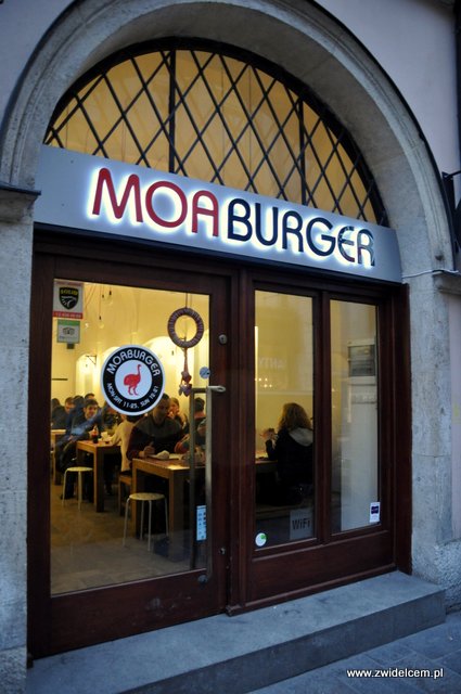 Kraków - Moaburger - witryna
