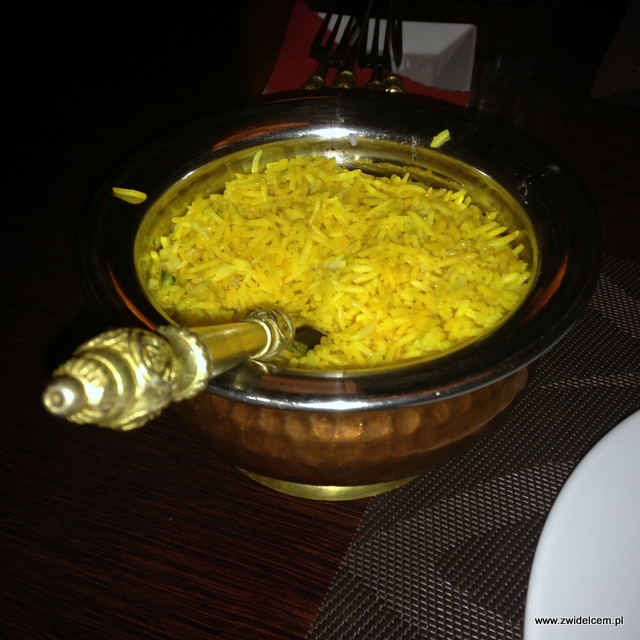 Kraków - Indus Tandoor - plain pulao rice