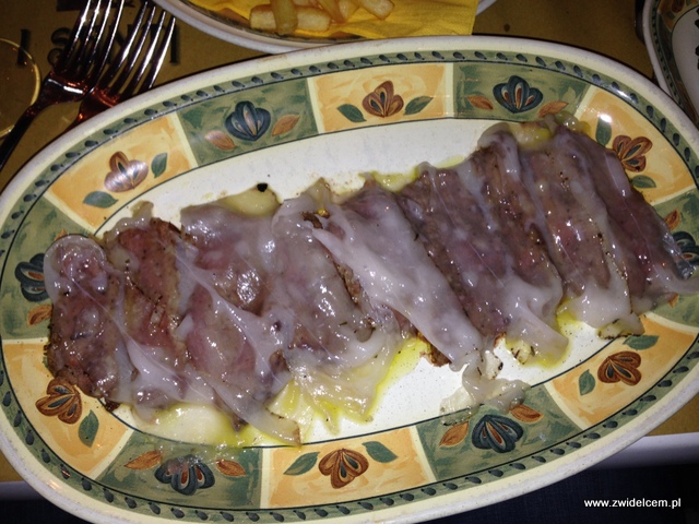 Pisa - Osteria I Santi - Wołowina ze słoniną