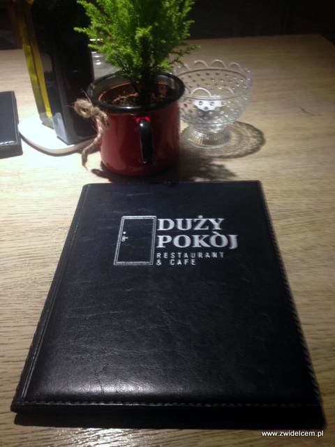Kraków – Duży Pokój - menu