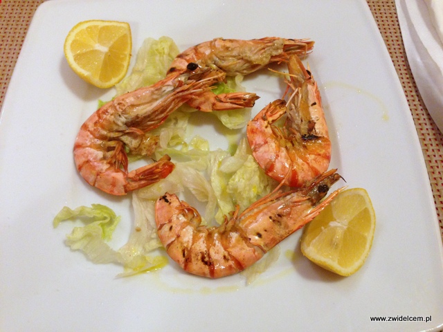 Kraków - Bella Napoli - Grillowane krewetki