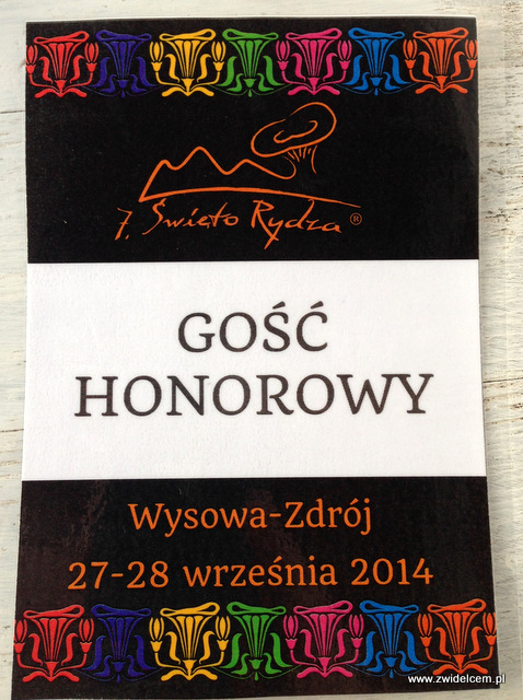 Wysowa - Święto Rydza - identyfikator