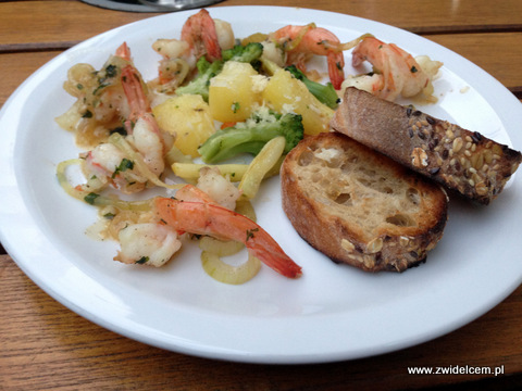 Kraków - Bistro Italiano da Silvano - krewetki w winie