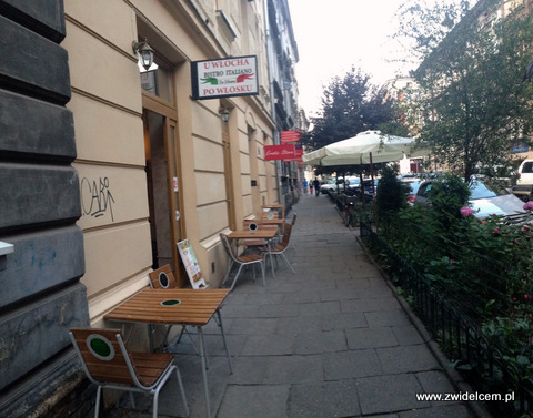 Kraków - Bistro Italiano da Silvano - stoliki na ulicy